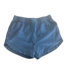 Gymshark Shorts Womens Medium Grey Luxe Legacy Drawstring Terry Embroidered Logo